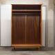 Scandinavian wardrobe 2 sliding doors 1960