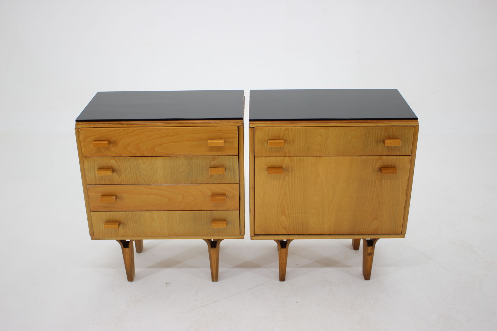1960s Frantisek Mezulanik Pair of Chest of Drawers, Czechoslovakia