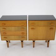 1960s Frantisek Mezulanik Pair of Chest of Drawers, Czechoslovakia
