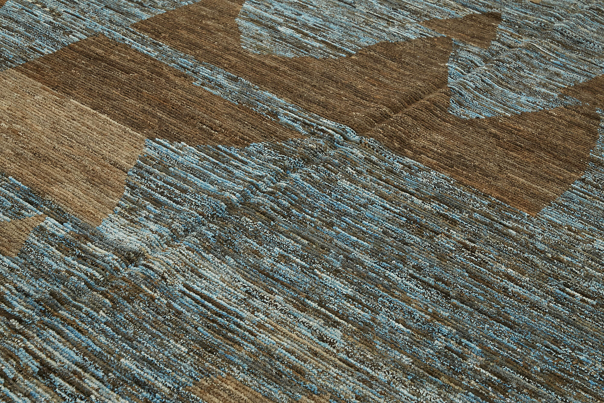 Hand-Knotted Turkish Contemporary 286 cm x 380 cm Brown Wool Carpet