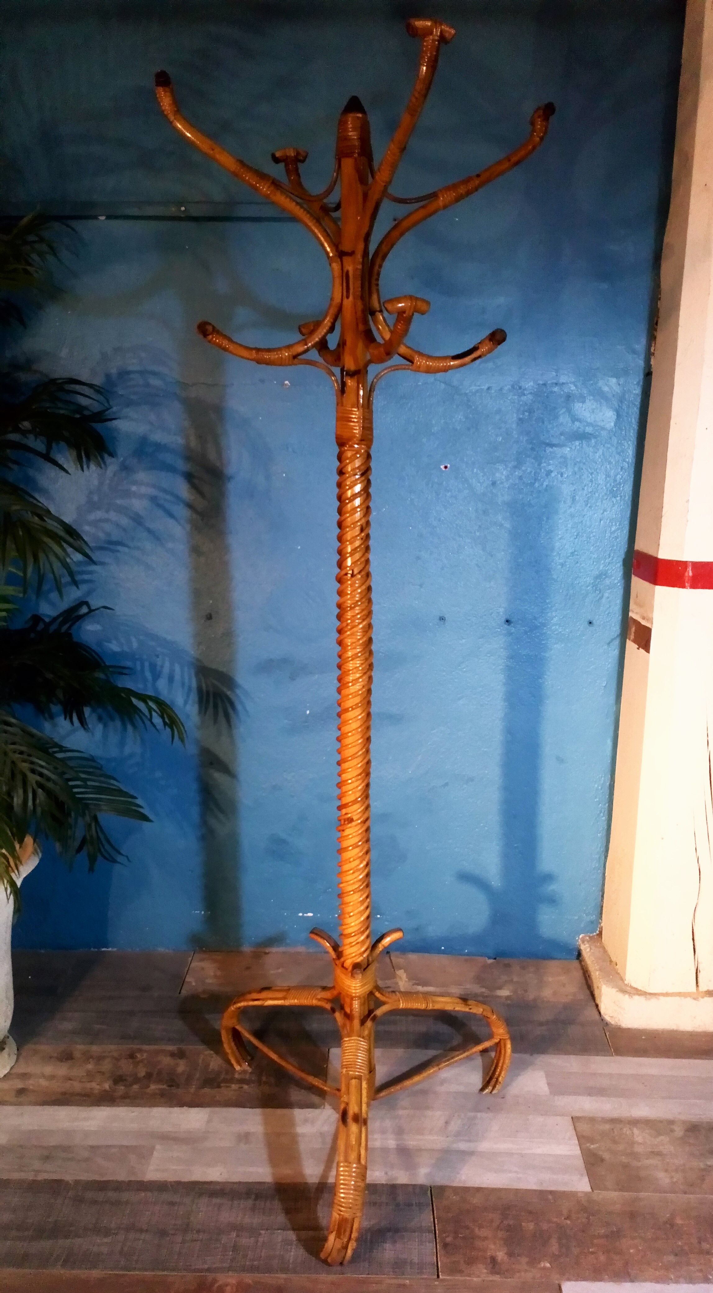 1960s standing coat rack