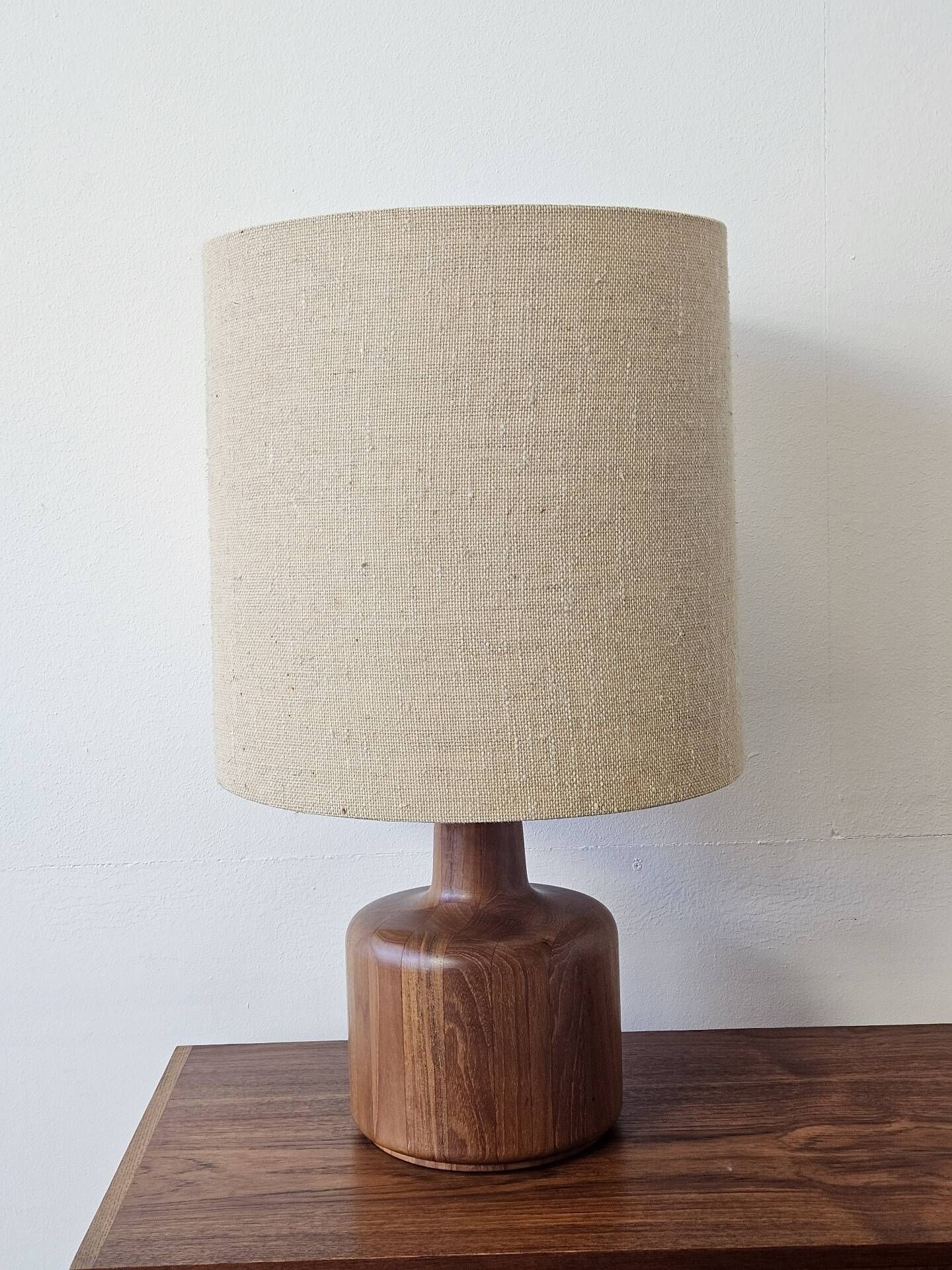 Pair of vintage teak lamps by Belform, Denmark 1960s