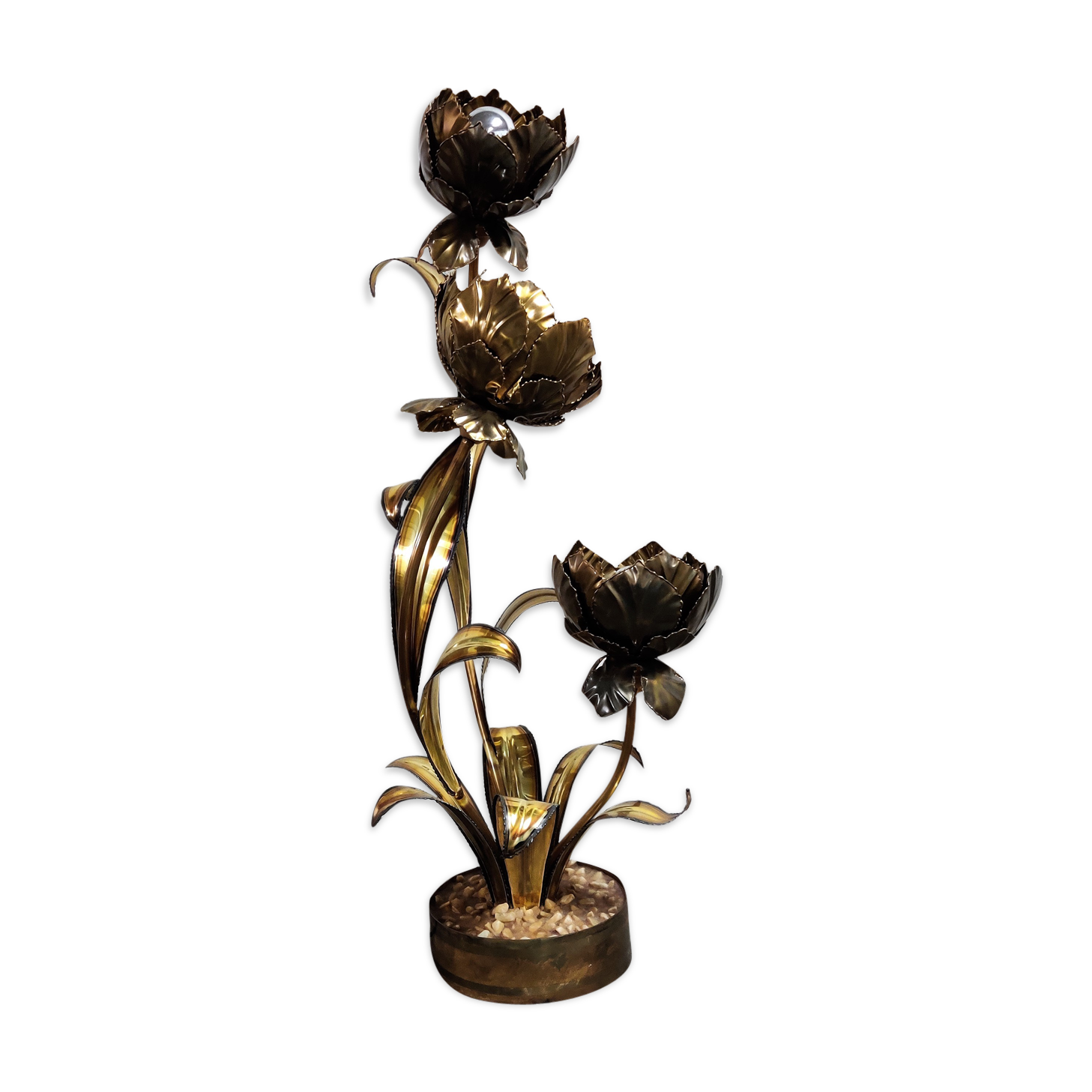 Maison Jansen flower lamp, 1970