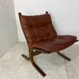Scandinavian Brown Siesta Lounge Chair by Ingmar Relling for Westnofa, 1970s