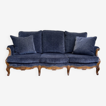 Sofa - Louis XV velvet style bench