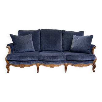 Sofa - Louis XV velvet style bench