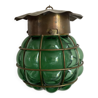 Marine lantern wall lamp in blown glass