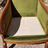 Pair of bergère armchairs