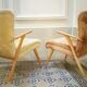 Lot of 2 Wing chairs chair Zig Zag