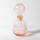 Vintage Small Pink Glass Decanter with Stopper: Mid-Century Empoli Italian