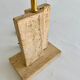 Pied de lampe de table en travertin