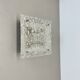 Large organic Hollywood Regency Ice Glass Wall Light Made by Kalmar Lights
