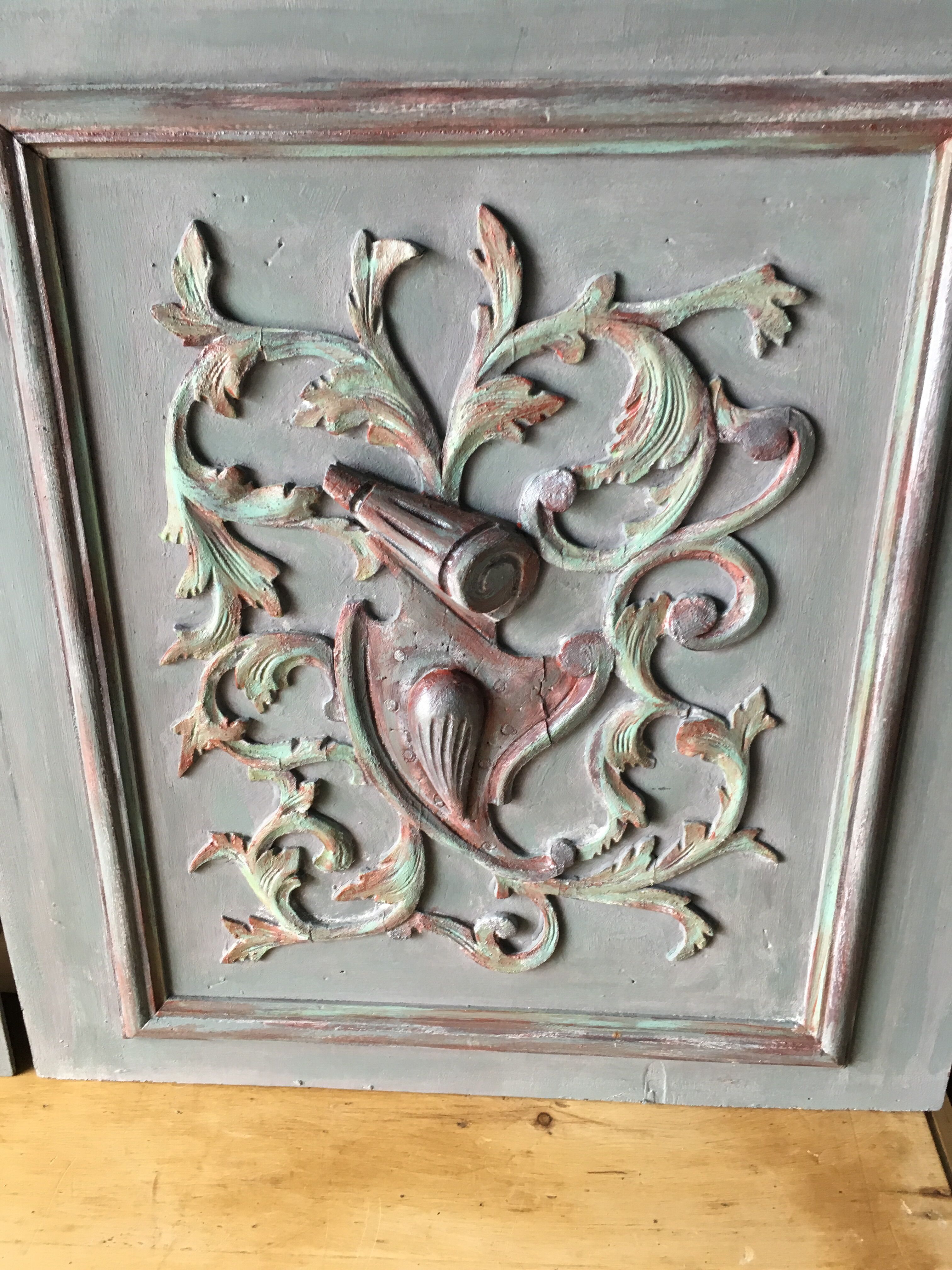 Old pair of wood panels