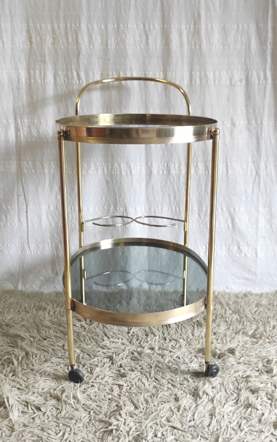 Solid brass trolley / bar service - 60s/70s