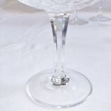 Service Champagne glass cut crystal lot of 11 stemmed glass