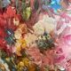 Tableau huile sur toile bouquet