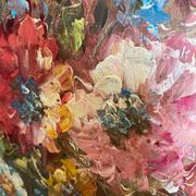 Tableau huile sur toile bouquet