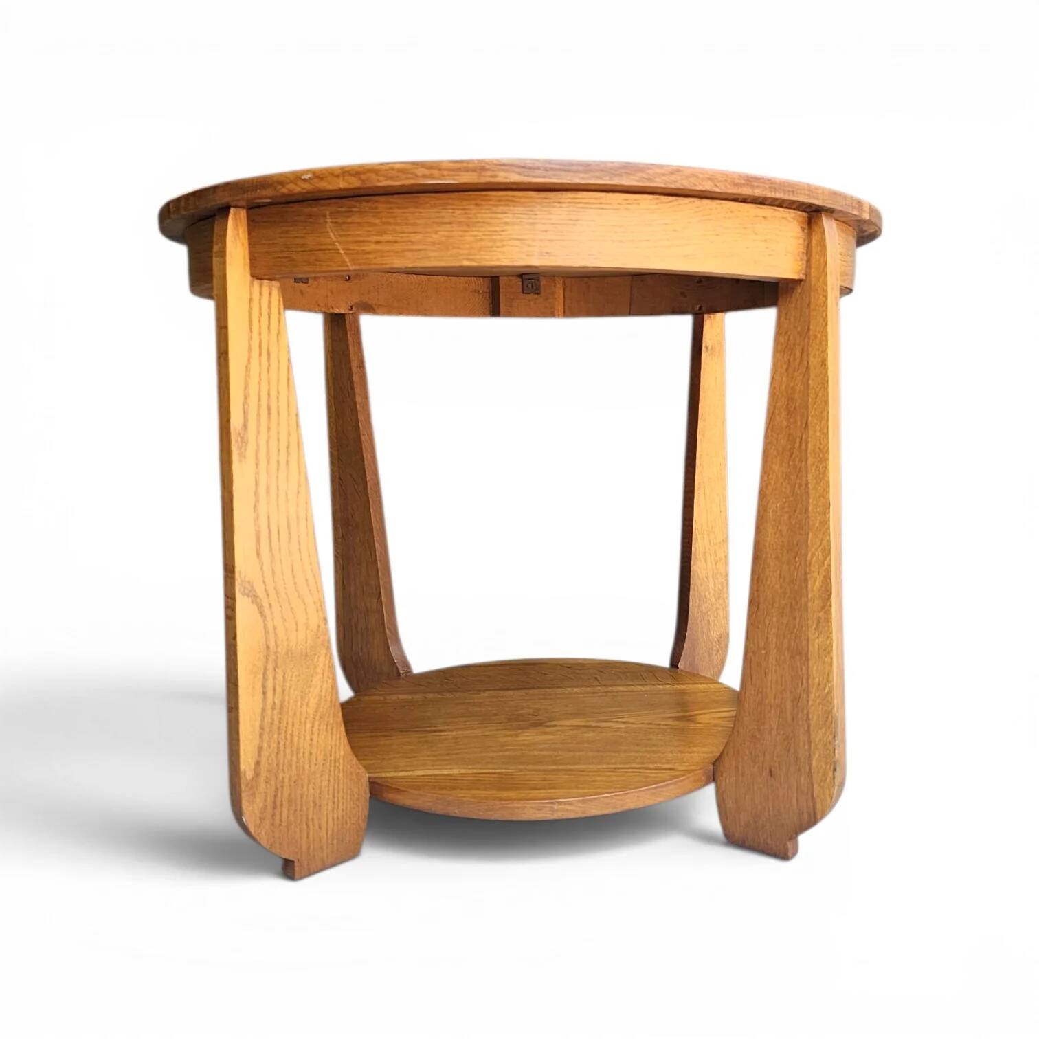 Table d'appoint en chêne Art Déco des années 1930