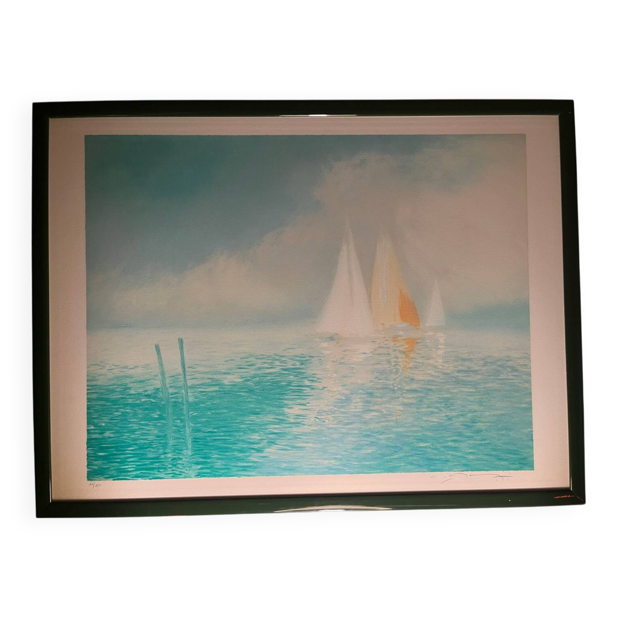 Pair of original signed lithographs – Calman SHEMI – Large Format