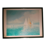 Pair of original signed lithographs – Calman SHEMI – Large Format