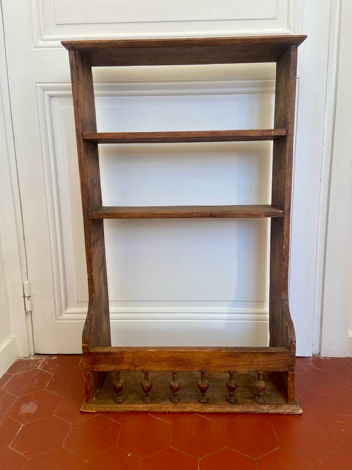 Old wooden wall shelf