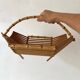 50s bamboo fruit basket