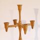 Vintage Scandinavian wooden chandelier 1970