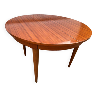 Table ronde extensible scandinave en teck