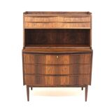 Scandinavian secretary in rosewood, Sweden, 1960