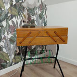 Travailleuse vintage scoubidou vert