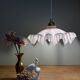 Vintage pink opaline lampshade pendant light