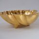 Fabbrica Ferniani Faenza plateau de poche 36,5 cm coquille en majolique, doré, 1800