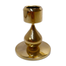 Brass candle holder height , design AS Mussen gold plated 24 carat Denmark 1960
