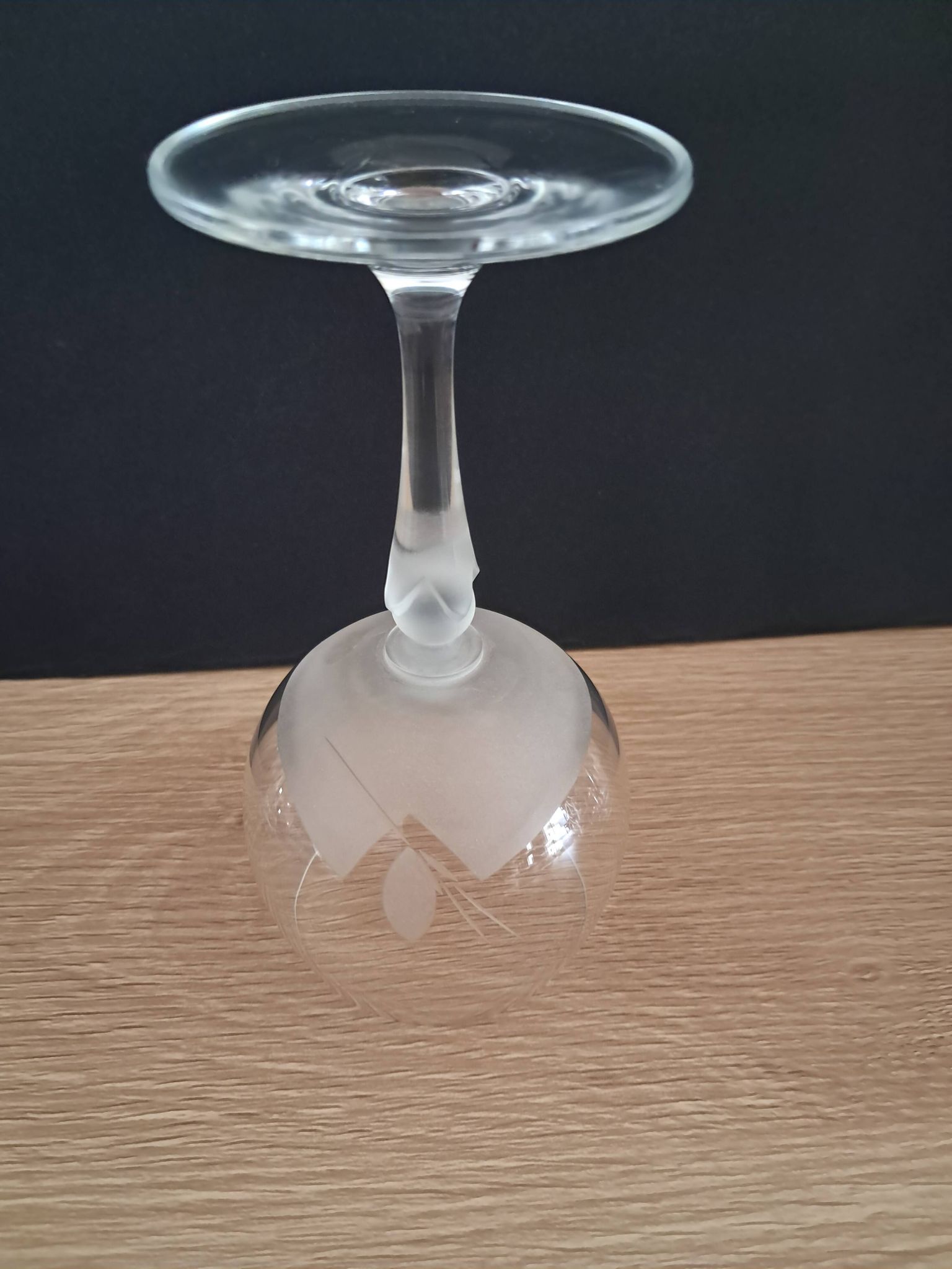 3 verres à vin  ballon en cristal de bohème