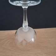 3 verres à vin  ballon en cristal de bohème
