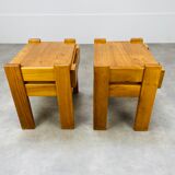 Pair of homemade elm bedside tables Regain