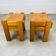 Pair of homemade elm bedside tables Regain