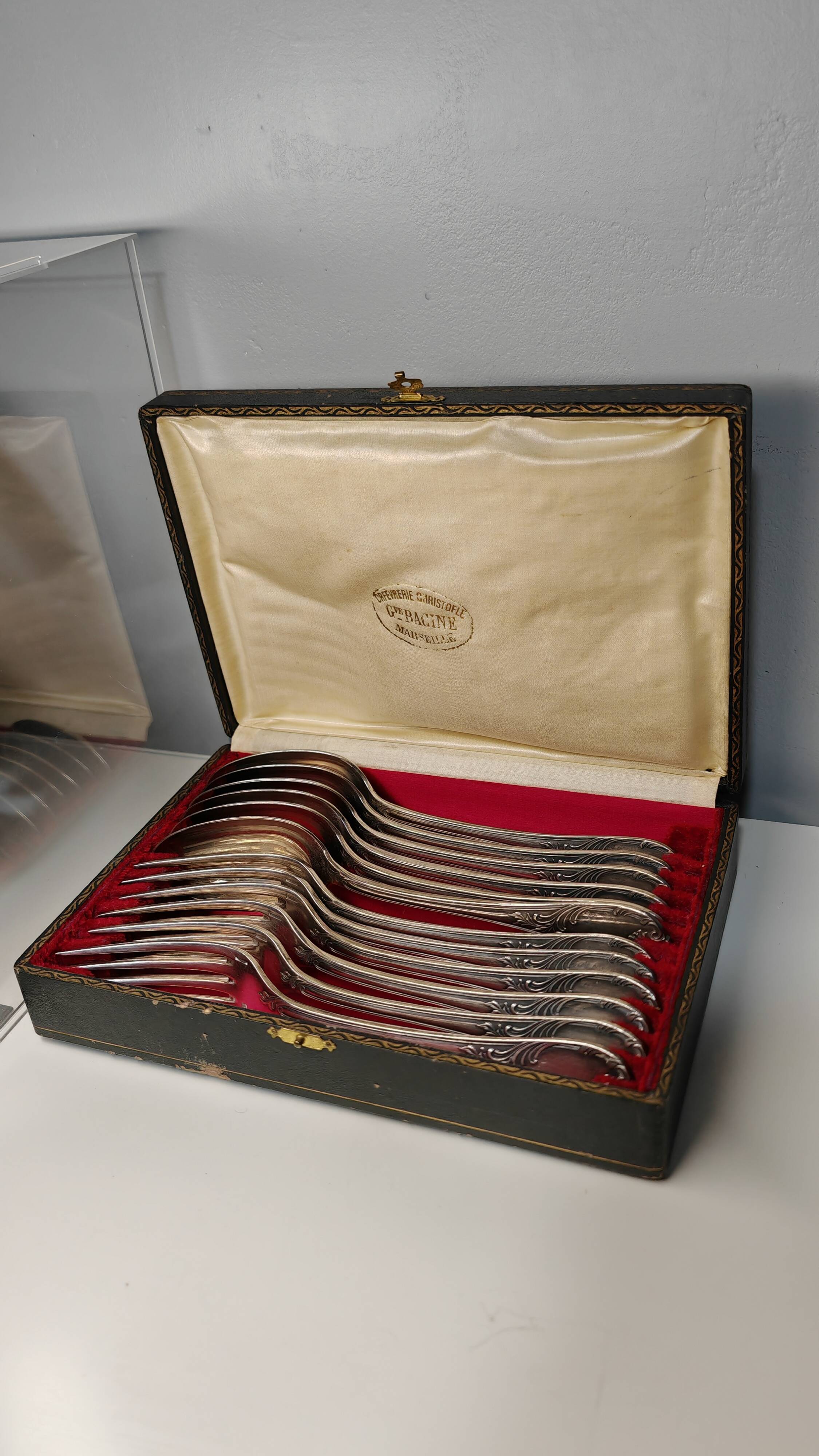 Christofle Marly cutlery set (6 forks + 6 soup spoons)