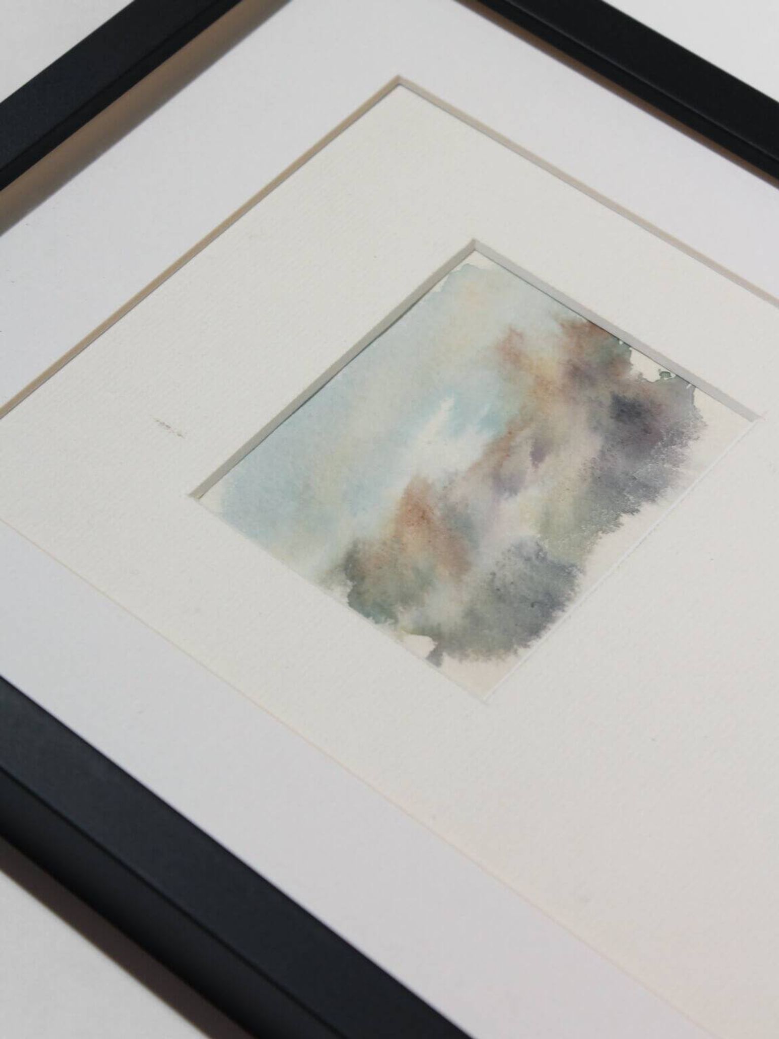 Peinture aquarelle abstraite vintage dans des teintes claires.