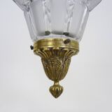 Louis XV style Hall lantern in bronze and glass globe. Around 1920