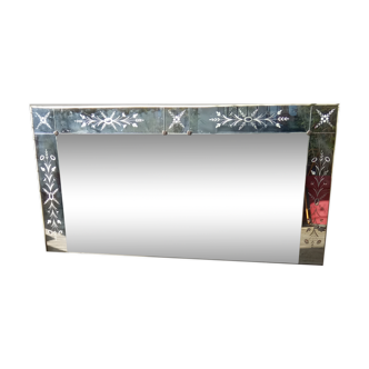 Miroir vénitien art déco de brasserie 92x180cm