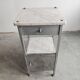 Secessionist furniture in marble and nickel-plated brass