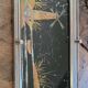 30s painted glass tray
