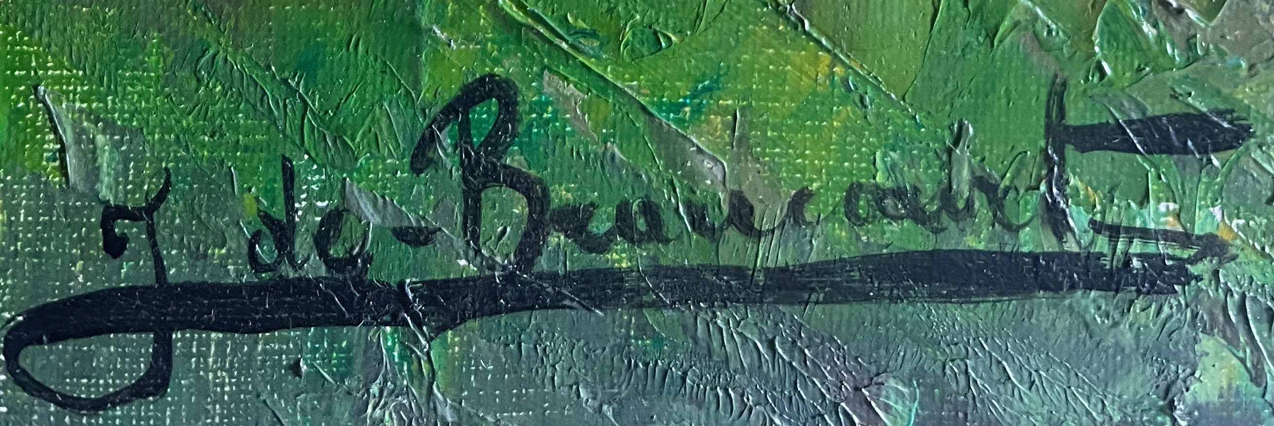 Tableau HST "Landscape with Poppies and Wheat Field" J. De Beaucourt (school).