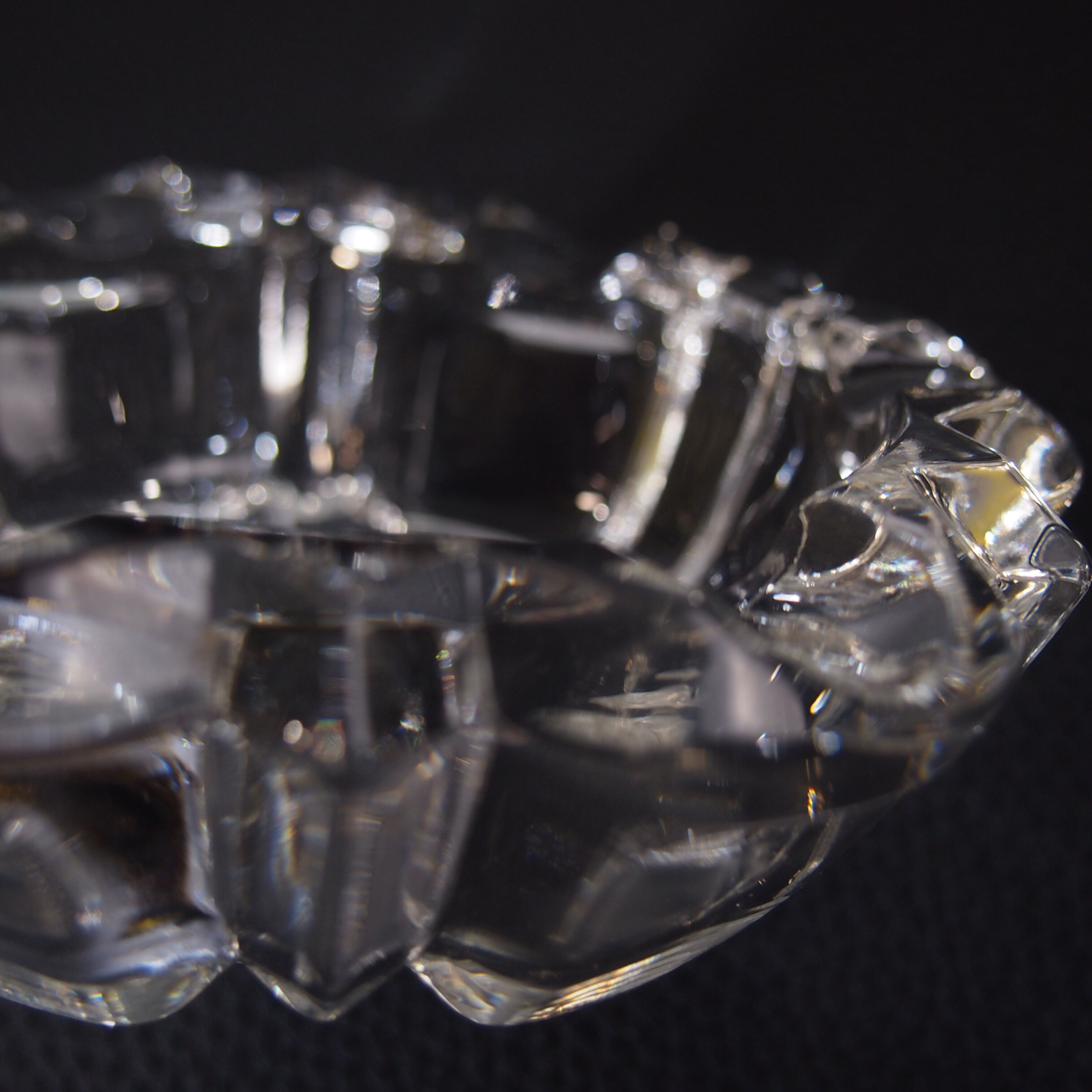 Cendrier en verre cristal