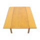 Modular vintage Scandinavian dining table in oak, 1970s.