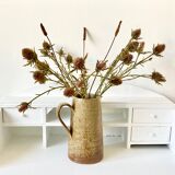 Pitcher sandstone vase signed