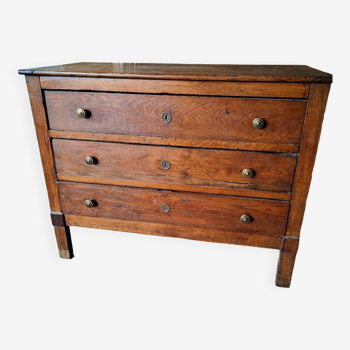 Old oak chest of drawers