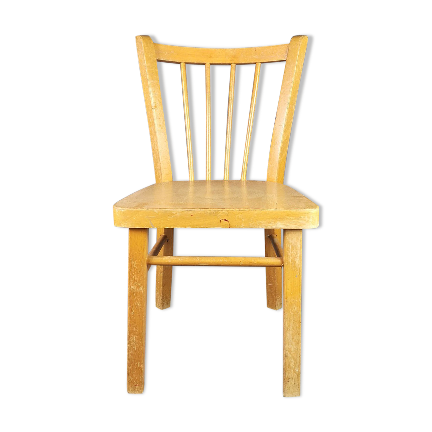 Baumann - Children's bistro chair . Light wood, vintage French