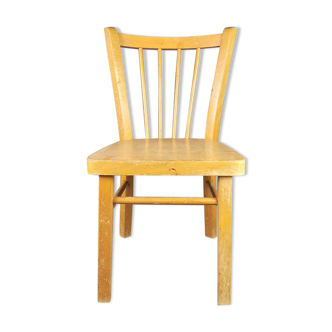 Baumann - Children's bistro chair . Light wood, vintage French